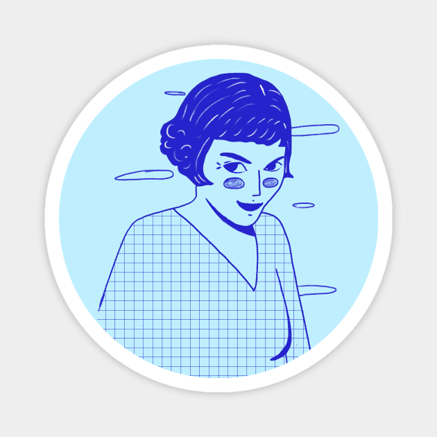 Amelie Poulain Magnet by London Colin